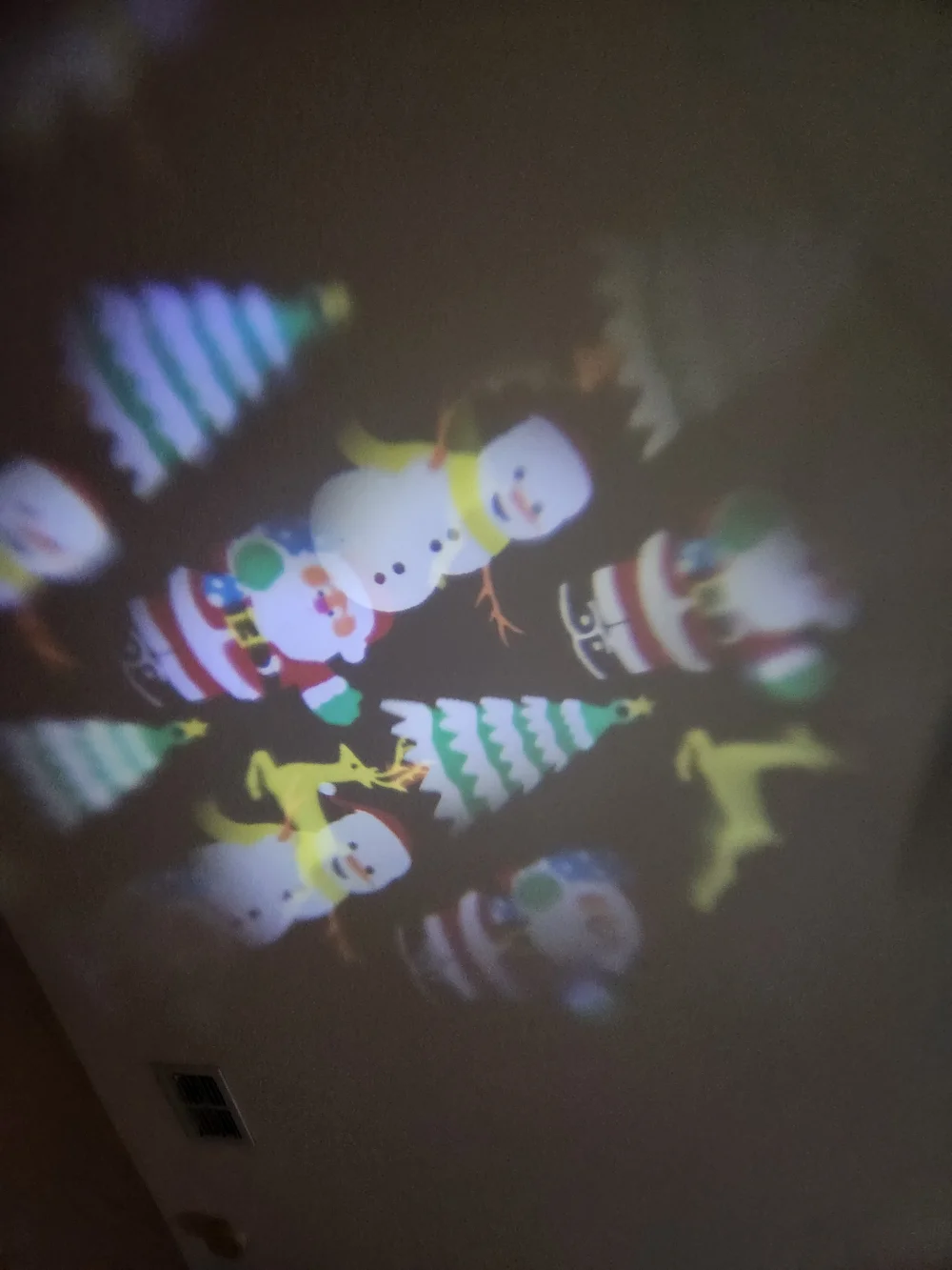 Projector Led Tree Top Star with 6 disk . Open Box